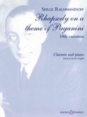 パガニーニの主題による狂詩曲・Op.43（セルゲイ・ラフマニノフ）（クラリネット+ピアノ）【Rhapsody on a Theme of Paganini Op.43】