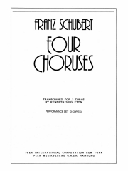 4つのコーラス（フランツ・シューベルト）（テューバ三重奏）【Four Choruses for Three Tubas】