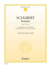 ソナチネ・ニ長調・Op.137・No.1・D.384（フランツ・シューベルト）（ヴァイオリン+ピアノ）【Sonatina D major op. 137/1 D 384】