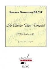 Clavier Bien Tempere  BWV.846 A 853 Vol. 1（バッハ） (ピアノ）