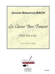 Clavier Bien Tempere  BWV.854 A 861 Vol. 2（バッハ） (ピアノ）