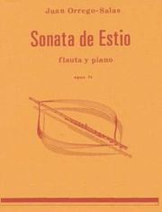 夏のソナタ・Op.71（ホアン・オレゴ・サーラス）（フルート+ピアノ）【Sonata de Estio, op. 71】