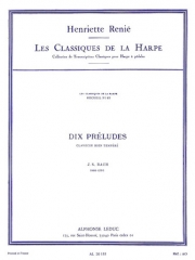 10の前奏曲（バッハ）（ハープ）【Dix Preludes】