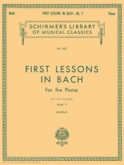はじめてのバッハ・Book.2（バッハ）（ピアノ）【First Lessons in Bach - Book 2】