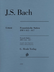 フランス組曲・BWV.812-817【運指なし】（バッハ）（ピアノ）【French Suites BWV 812-817】