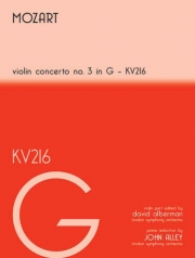 ヴァイオリン協奏曲・ト長調・KV.216（モーツァルト）（ヴァイオリン+ピアノ）【Violin Concert In G Kv216】