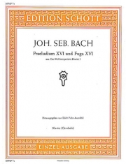 前奏曲・No.16＆フーガ・No.16・ト短調・BWV.861（バッハ）（ピアノ）【Prelude XVI and Fugue XVI G minor BWV 861  from "The Well-】