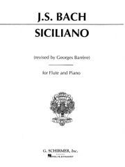 シチリアーノ（バッハ）（フルート+ピアノ）【Siciliano】