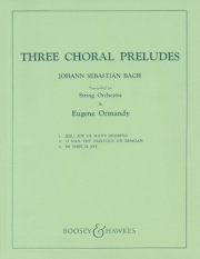 3つのコラール前奏曲（バッハ）【Three Chorale Preludes】