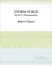 ストーム・サージ（ロバート・クレイソン）（打楽器九～十二重奏）【Storm Surge】