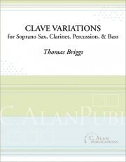 クレーブ変奏曲（トーマス・ブリッグス） (ミックス四重奏）【Clave Variations】