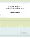 スノー・ナイト（ジャン・クルジウィキ） (マリンバ+ピアノ)【Snow Night】