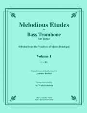 メロディアス・エチュード・Vol.1（マルコ・ボルドーニ）（テューバ）【Melodious Etudes Volume 1 (1-30)】