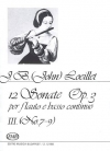 12のソナタ・Op.33（ジャン＝バティスト・ルイエ）（フルート+ピアノ）【12 Sonatas for Flute and Basso Continuo, op. 33 No. 7-9】