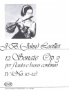 12のソナタ・Op.33（ジャン＝バティスト・ルイエ）（フルート+ピアノ）【12 Sonatas for Flute and Basso Continuo, op. 33 No. 10-12】