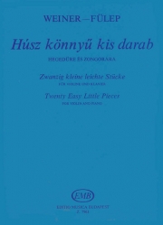 20のやさしい小品（レオー・ヴェイネル）（ヴァイオリン+ピアノ）【Twenty Easy Little Pieces】
