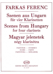 ハンガリーの情景（フェレンツ・ファルカシュ） (クラリネット四重奏）【Scenes from Hungary】