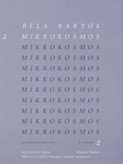 ミクロコスモス・Vol.2（ブルー）（ベラ・バルトーク）（ピアノ）【Mikrokosmos Volume 2 (Blue)】