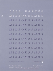 ミクロコスモス・Vol.4（ブルー）（ベラ・バルトーク）（ピアノ）【Mikrokosmos Volume 4 (Blue)】