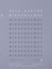ミクロコスモス・Vol.6（ブルー）（ベラ・バルトーク）（ピアノ）【Mikrokosmos Volume 6 (Blue)】