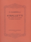 4つのバレッティ（ドメニコ・ガブリエッリ）（ヴァイオリン+ピアノ）【4 balletti】