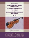 40の初級練習曲（フランツ・ヴォールファールト）（ヴァイオリン）【40 Elementary Studies】