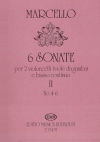 6つのソナタ・Vol.2（ベネデット・マルチェッロ）(チェロ二重奏+ピアノ)【6 Sonaten 2】
