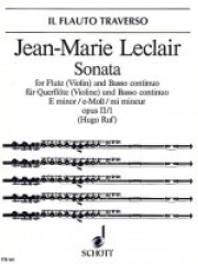 ソナタ・ホ短調・Op.2・No.1（ジャン＝マリー・ルクレール）　(フルート+ピアノ)【Sonata E minor Op. 2, No. 1】
