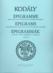エピグラム（コダーイ・ゾルターン）（ストリングベース+ピアノ）【Epigrams】