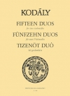 15のデュオ（コダーイ・ゾルターン）(チェロ二重奏)【Fifteen Duos for two Violoncellos】