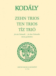 10のトリオ（コダーイ・ゾルターン）(チェロ三重奏)【Ten Trios】