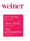 2つの楽章（ラースロー・ヴァイネル）（クラリネット+ピアノ）【Two Movements】