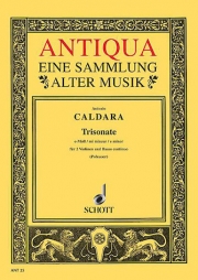 トリオ・ソナタ・ホ短調（アントニオ・カルダーラ）（ヴァイオリン二重奏+ピアノ）【Trio Sonata E Minor】
