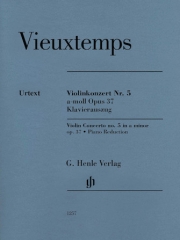 ヴァイオリン協奏曲・No.5・イ短調・Op.37（アンリ・ヴュータン）（ヴァイオリン+ピアノ）【Violin Concerto No. 5 in A Minor, Op. 37】