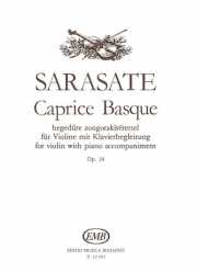 バスク奇想曲・Op.24（パブロ・デ・サラサーテ）（ヴァイオリン+ピアノ）【Caprice Basque Op. 24】