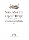 バスク奇想曲・Op.24（パブロ・デ・サラサーテ）（ヴァイオリン+ピアノ）【Caprice Basque Op. 24】