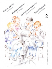 ビギナーのためのクラリネット・四重奏曲集・Vol.2（クラリネット四重奏）【Clarinet Quartets for Beginners – Volume 2】