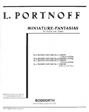 ロシアン・ファンタジー・No.2・ニ短調（レオ・ポートノフ）（ヴァイオリン+ピアノ）【Russian Fantasy No. 2 in D minor】