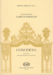 ハープのための協奏曲（ヨハン・ゲオルク・アルブレヒツベルガー）（ハープ+ピアノ）【Concerto per l'arpa】