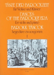 バロック時代の踊り・Vol.1（ヴァイオリン+ピアノ）【Dances of the Baroque Era 1】
