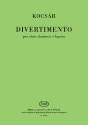 ディヴェルティメント（コチャール・ミクローシュ）（木管三重奏）【Divertimento】