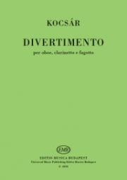 ディヴェルティメント（コチャール・ミクローシュ）（木管三重奏）【Divertimento】