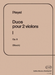 ヴァイオリンのためのデュオ・Op.8（イグナツ・ヨゼフ・プレイエル）（ヴァイオリン二重奏）【Duos 1 for two Violins Op. 8】