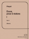 ヴァイオリンのためのデュオ・Op.8（イグナツ・ヨゼフ・プレイエル）（ヴァイオリン二重奏）【Duos 1 for two Violins Op. 8】