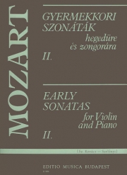 初期のソナタ・Vol.2（モーツァルト）（ヴァイオリン+ピアノ）【Early Sonatas 2】
