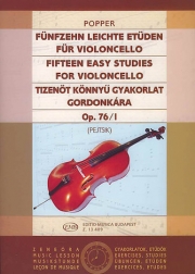 15のやさしい練習曲・Op.76/1（ダーヴィト・ポッパー）（チェロ）【Fifteen Easy Studies Op. 76/1】