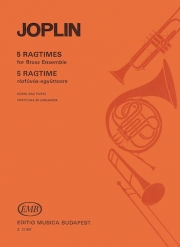 5つのラグタイム (スコット・ジョプリン）（金管六重奏）【5 Ragtimes】