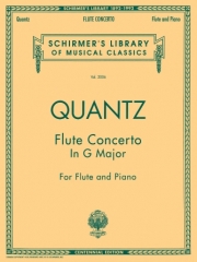 フルート協奏曲・ト長調（ヨハン・ヨアヒム・クヴァンツ）（フルート+ピアノ）【Flute Concerto in G Major】
