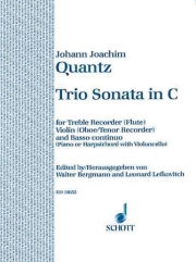トリオ・ソナタ・ハ長調（ヨハン・ヨアヒム・クヴァンツ）（木管二重奏+ピアノ）【Trio Sonata C major】