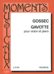 ガヴォット（フランソワ＝ジョセフ・ゴセック）（ヴァイオリン+ピアノ）【Gavotte】